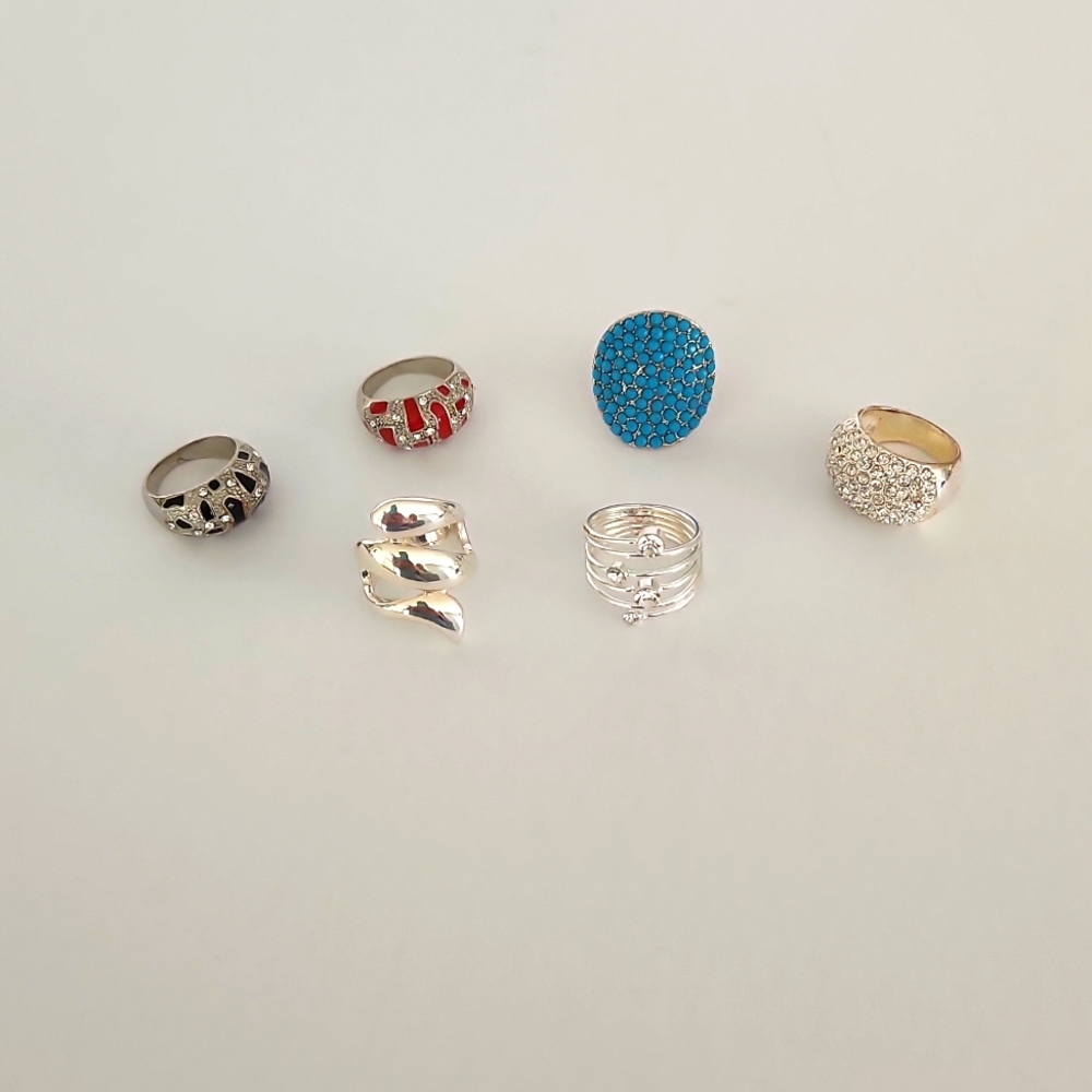 Womens Assorted Rings (set of six)
